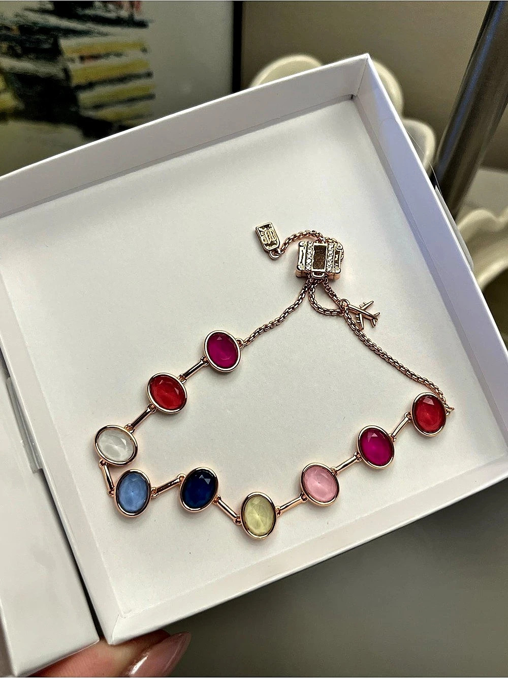 Bomb party summer jewel candy Tokyo pop rose gold bracelet